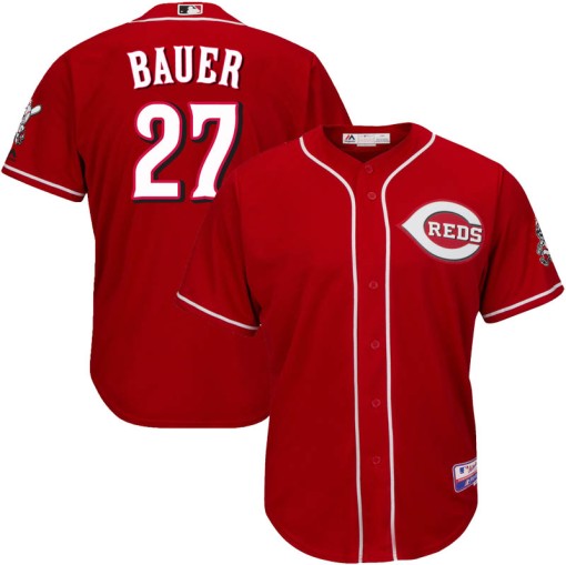 trevor bauer reds jersey